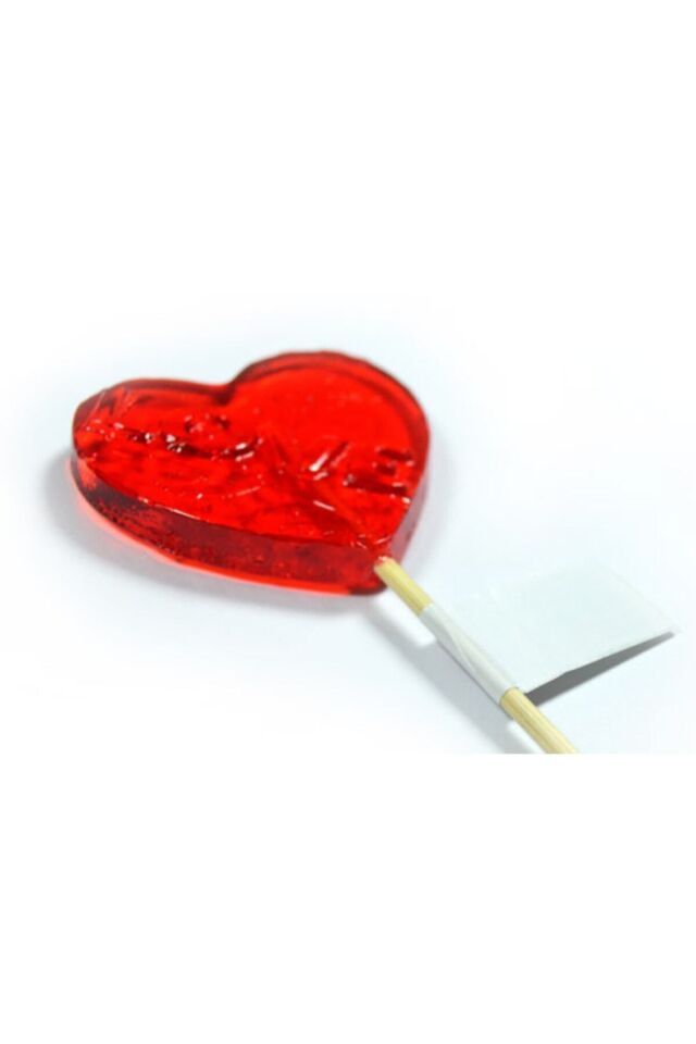 Partiler Ve Doğum Günleri Için Kalp Lolipop Şekerler 30 gram Saplı Şeker